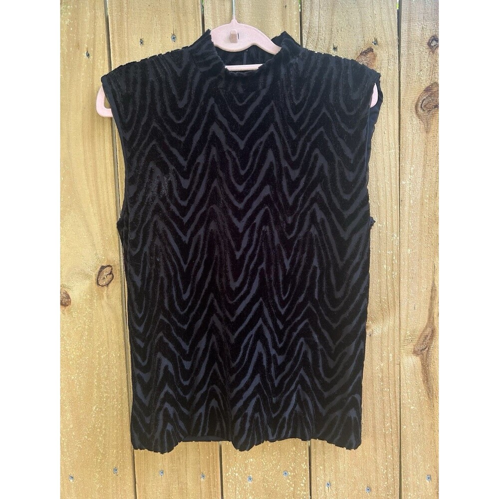Giorgio Armani Sleeveless Top Burnt Velvet